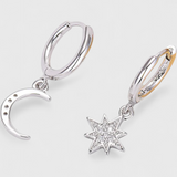 Celestial Star and Moon Earrings