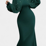 Atenea Halter Mesh Dress with Beads