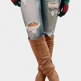 Calliope Knee-High Chunky Heeled Boots