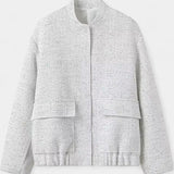 Alvera Textured Winter Jacket with Pockets