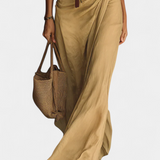 Souline Maxi Dress with Lapel and Long Sleeves
