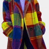 Glazel Oversized Winter Check Coat