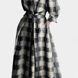 Miriam Retro Long Sleeve Maxi Dress