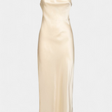 Elvera Midi Halter Dress with Rosette