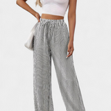 Sabrina Lightweight Straight Leg Trousers with Adjustable Waistband