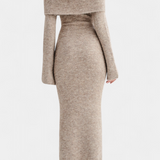 Solsona One-Shoulder Fitted Knit Dress