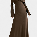 Adia Long Fitted One-Shoulder Dress