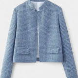 Alvera Textured Winter Jacket with Pockets