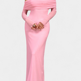 Lorelei Fitted Mesh Dress with Straight Neckline