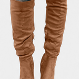 Calliope Knee-High Chunky Heeled Boots