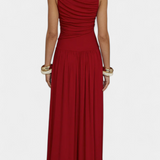 Maddy Maxi Dress without Sleeves with Side Draping