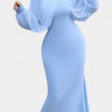 Atenea Halter Mesh Dress with Beads