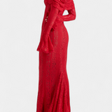 Rosalie Off-Shoulder Lace Maxi Dress