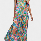 Ginette Maxi Dress with Rainbow Print