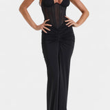 Angelina Corset Dress with Ruched Maxi Skirt