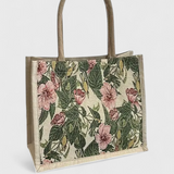 Taila Jute Bag with Floral Print and Eco-Friendly Design