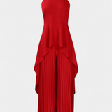 Chrysoula Asymmetrical Set with Pleated Trousers