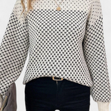 Rachael Colour Block Round Neck Jumper