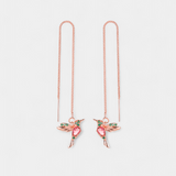 Mixed Zirconium Bird Earrings