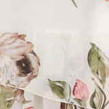 Tameka Fluid Chiffon Dress with Petals and Sheer Sleeves