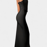 Cindy Midi Dress with Asymmetrical Ruffles