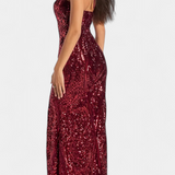 Marleni Halter Dress with Sequins