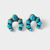 Natural Stone Horseshoe Earrings