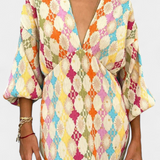 Shanice Geometric Print Maxi Dress