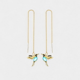 Mixed Zirconium Bird Earrings