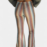 Carlie Retro Flared Trousers