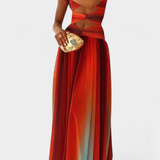 Maisie A-Line Cut Strapless Maxi Dress