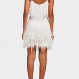 Sheril Mini Feather Dress