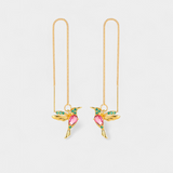 Mixed Zirconium Bird Earrings