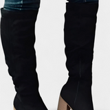 Calliope Knee-High Chunky Heeled Boots