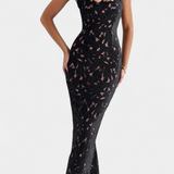 Vasanta Long Festive Dress with Bow Straps