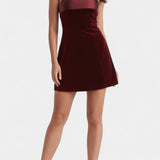 Sariya Mini Velvet Dress with Hem
