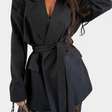 Demelza Oversized Blazer and Floral Lace Trousers Set