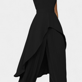 Chrysoula Asymmetrical Set with Pleated Trousers