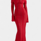 Rosalie Off-Shoulder Lace Maxi Dress