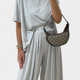 Trista Casual Set of Soft Top and Wide Leg Trousers