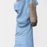 Apolonia Asymmetrical Denim Set with Elegant Opening