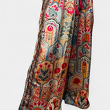 Hallie Boho Set with Wide Trousers and Fringed Blouse