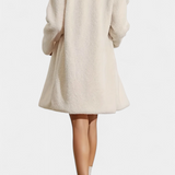 Lyra Coat with Streamlined Silhouette and Simple Buttons