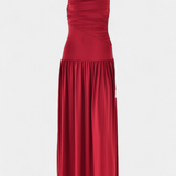 Maddy Maxi Dress without Sleeves with Side Draping