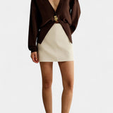 Solferina Plain Golden Cardigan