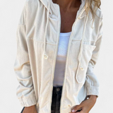 Lorca Corduroy Jacket with Hood and Zip