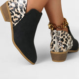 Janicee Orthopaedic Boots with Leopard Print