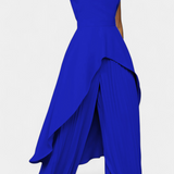 Chrysoula Asymmetrical Set with Pleated Trousers