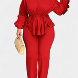 Charmed 2-Piece Set with Ruffles and Adjustable Cord