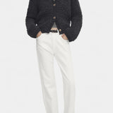 Chenda Short Plush Textured Cardigan